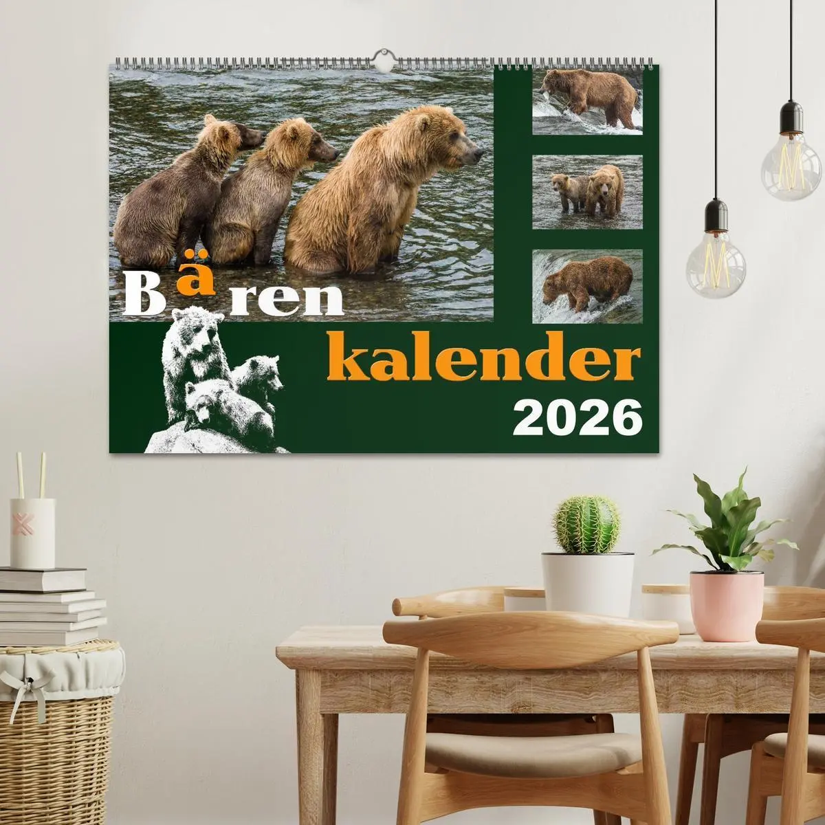 Bild: 9783516218640 | Bärenkalender (Wandkalender 2026 DIN A2 quer), CALVENDO Monatskalender