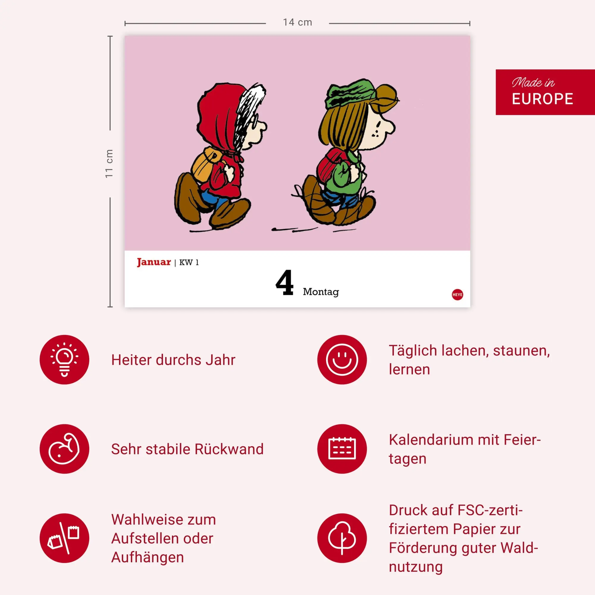 Bild: 9783756418640 | Peanuts Tagesabreißkalender 2027 | Charles M Schulz | Kalender | 2027