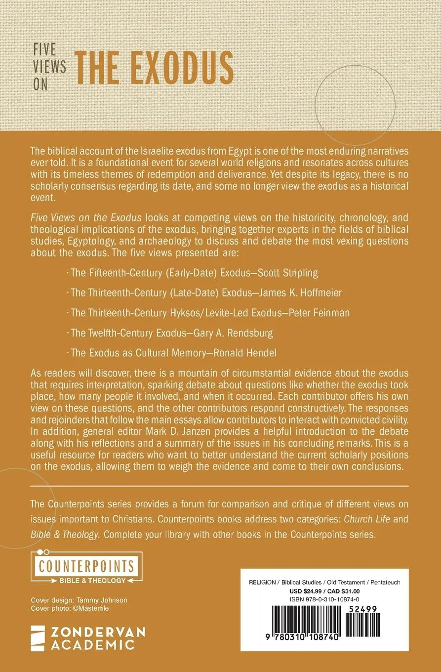 Rückseite: 9780310108740 | Five Views on the Exodus | Taschenbuch | Englisch | 2021