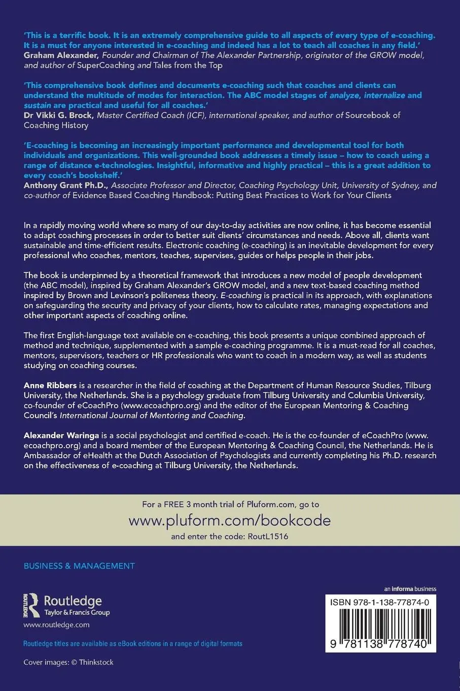 Rückseite: 9781138778740 | E-Coaching | Theory and practice for a new online approach to coaching