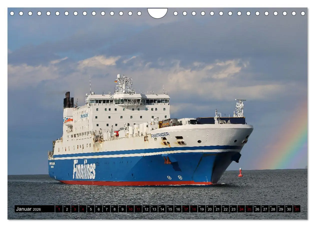 Bild: 9783457598740 | Shipspotting Travemünde (Wandkalender 2026 DIN A4 quer), CALVENDO...