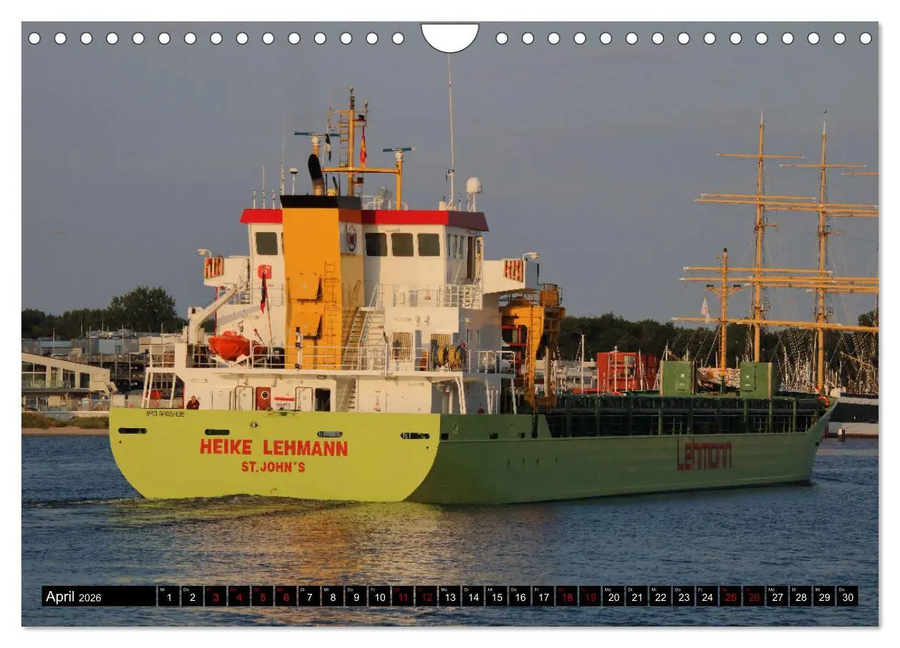 Bild: 9783457598740 | Shipspotting Travemünde (Wandkalender 2026 DIN A4 quer), CALVENDO...