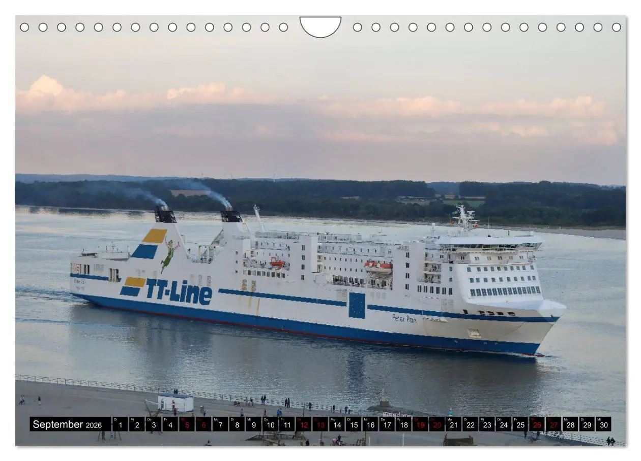 Bild: 9783457598740 | Shipspotting Travemünde (Wandkalender 2026 DIN A4 quer), CALVENDO...