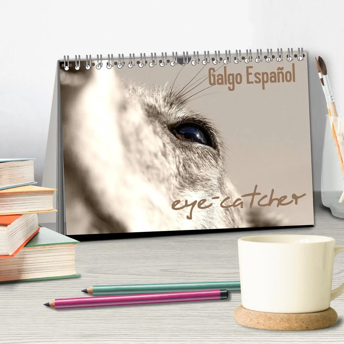 Bild: 9783457978740 | Galgo eye-catcher (Tischkalender 2026 DIN A5 quer), CALVENDO...