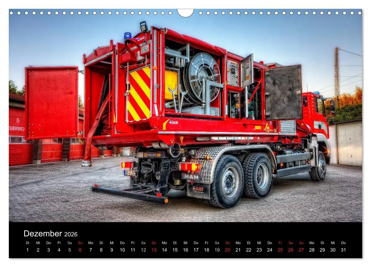 Bild: 9783516208740 | Einsatzfahrzeuge (Wandkalender 2026 DIN A3 quer), CALVENDO...