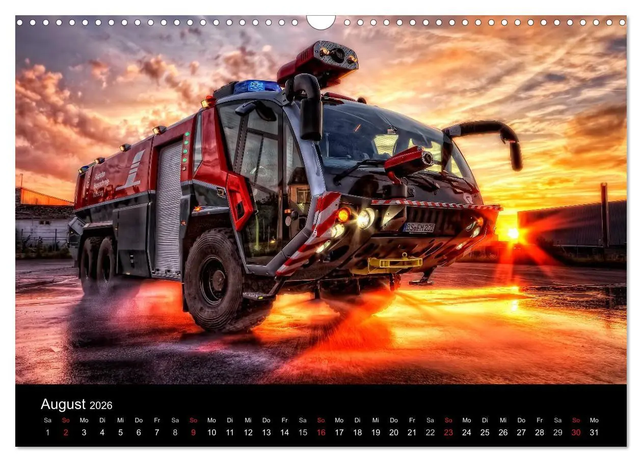 Bild: 9783516208740 | Einsatzfahrzeuge (Wandkalender 2026 DIN A3 quer), CALVENDO...