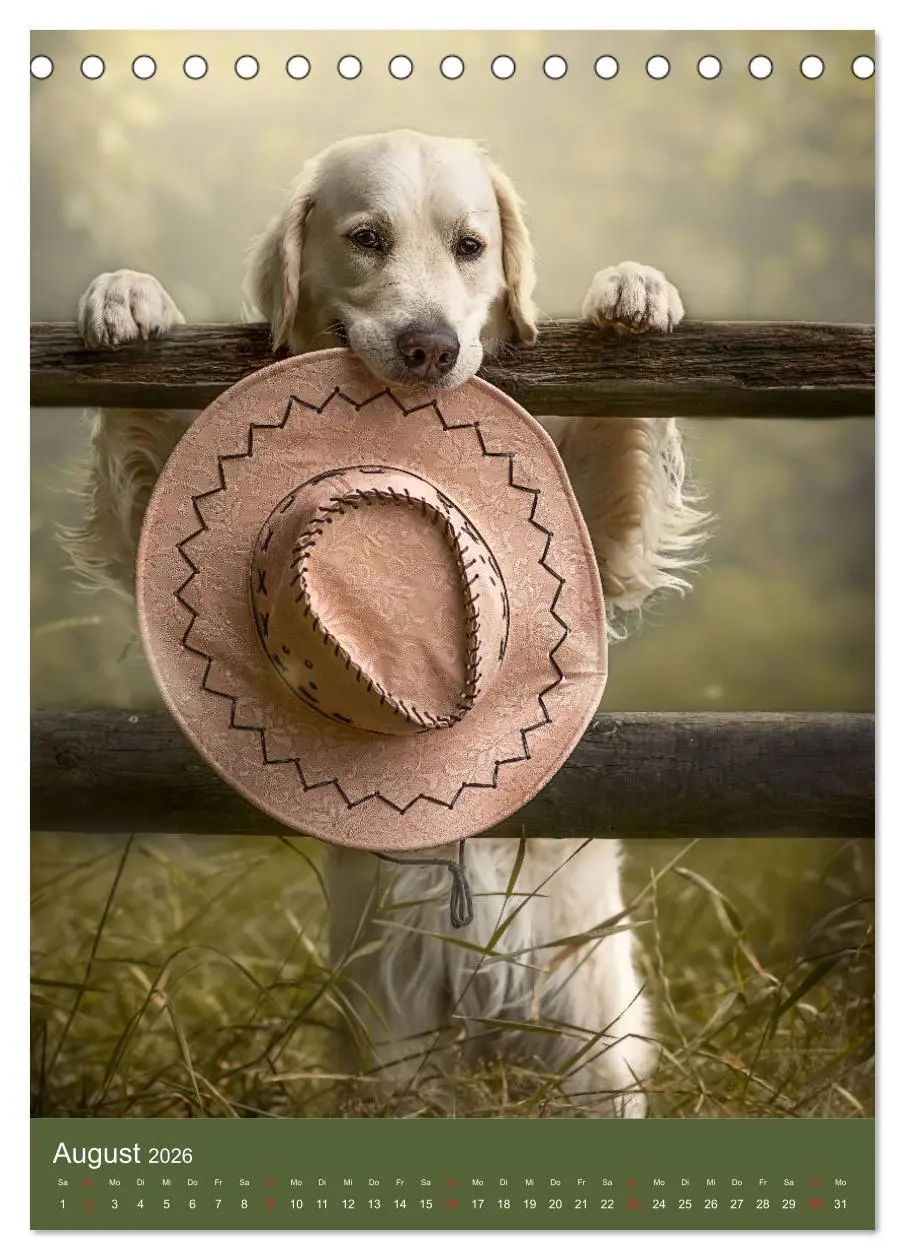 Bild: 9783516378740 | Grace und Cuba - Zwei liebenswerte Golden Retriever (Tischkalender...