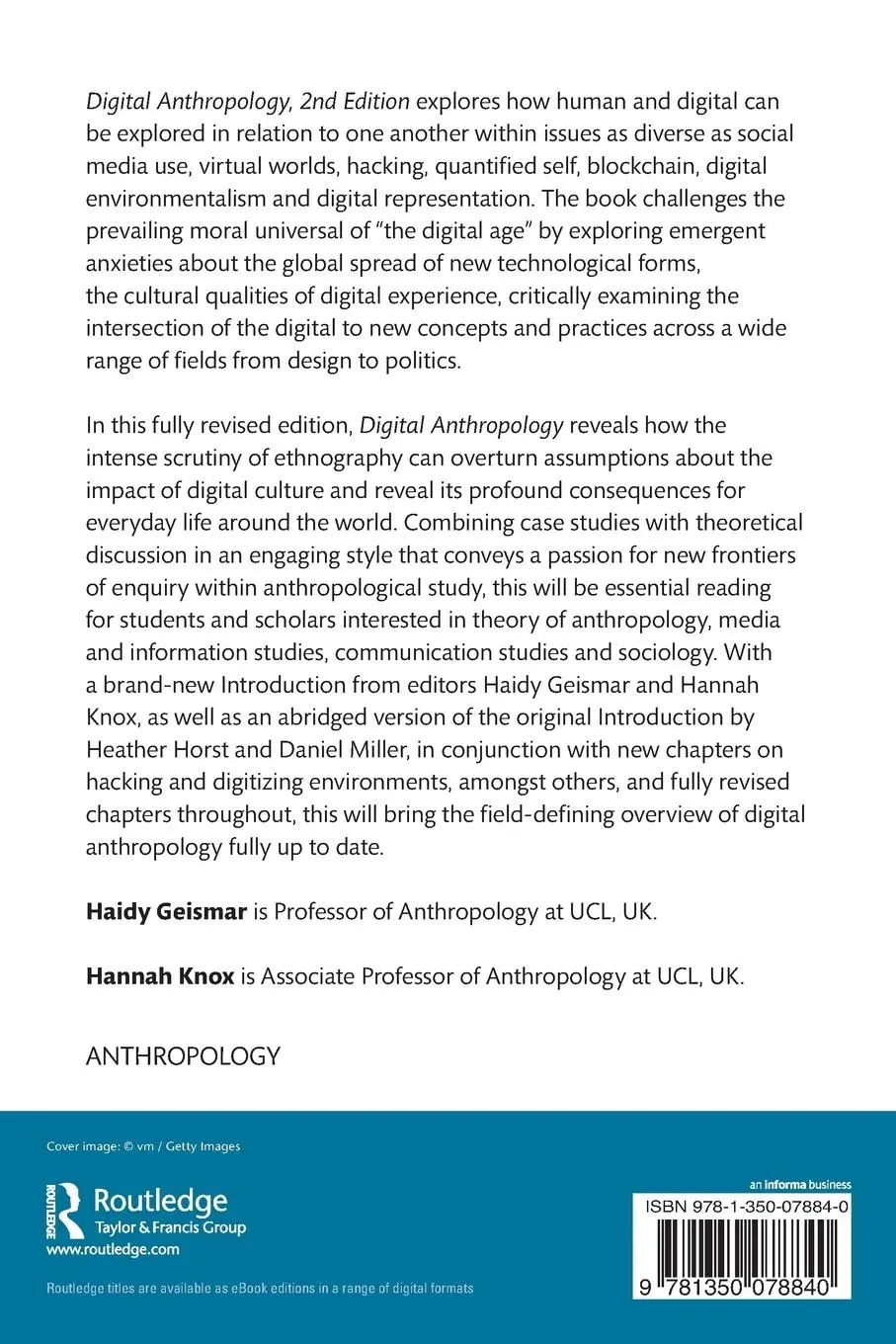 Rückseite: 9781350078840 | Digital Anthropology | Haidy Geismar (u. a.) | Taschenbuch | Englisch
