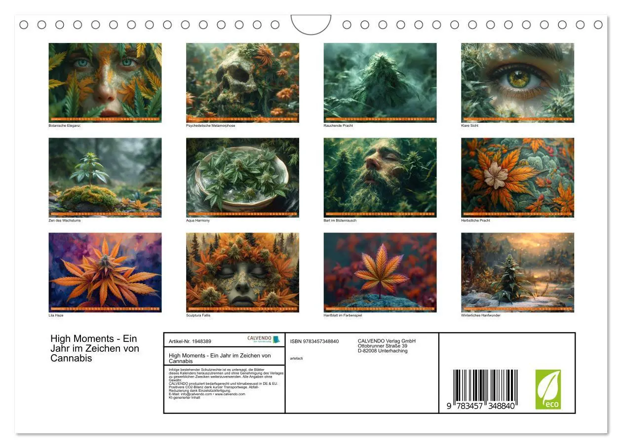 Bild: 9783457348840 | High Moments - Ein Jahr im Zeichen von Cannabis (Wandkalender 2026...