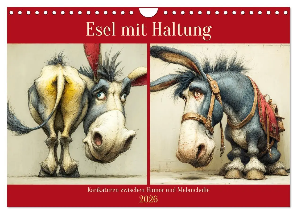 Cover: 9783516748840 | Esel mit Haltung. Karikaturen zwischen Humor und Melancholie...