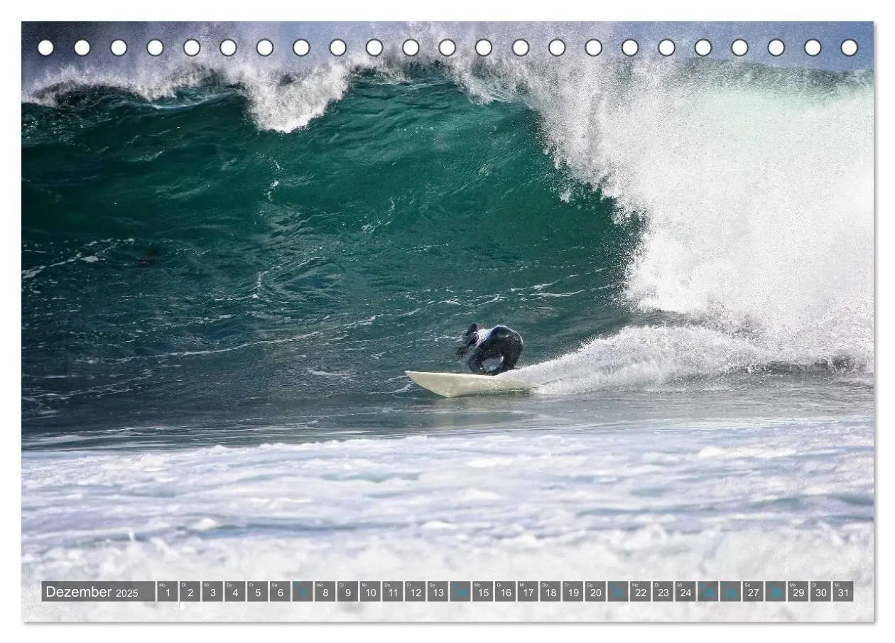 Bild: 9783435628940 | Faszination Surfen (Tischkalender 2025 DIN A5 quer), CALVENDO...