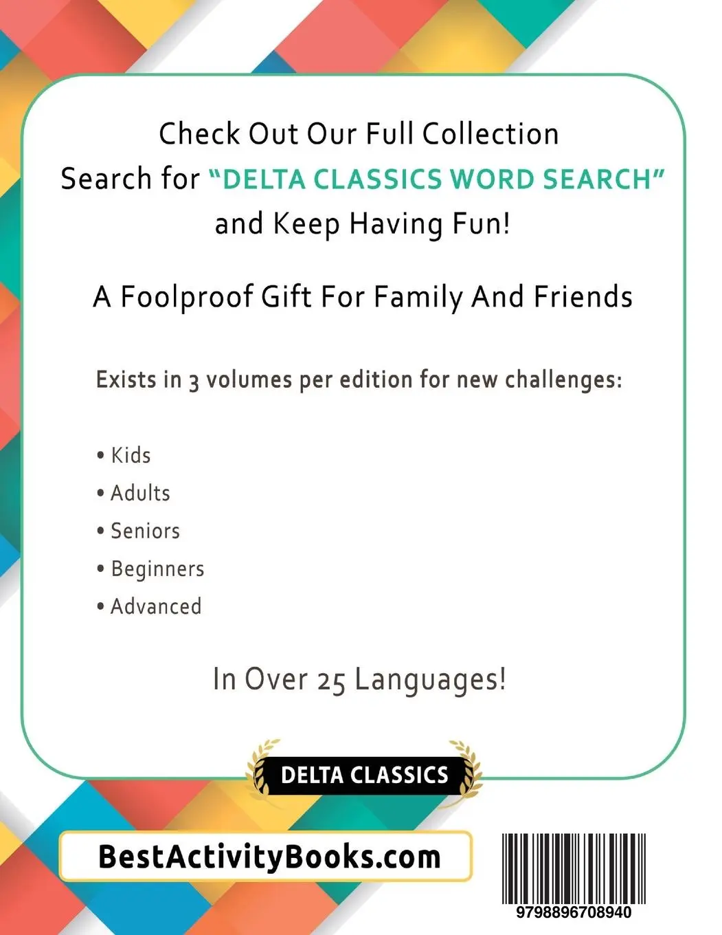Rückseite: 9798896708940 | THE MIGHTY GREEK WORD SEARCH - 1,000 PUZZLES FOR ADULTS - DELTA...
