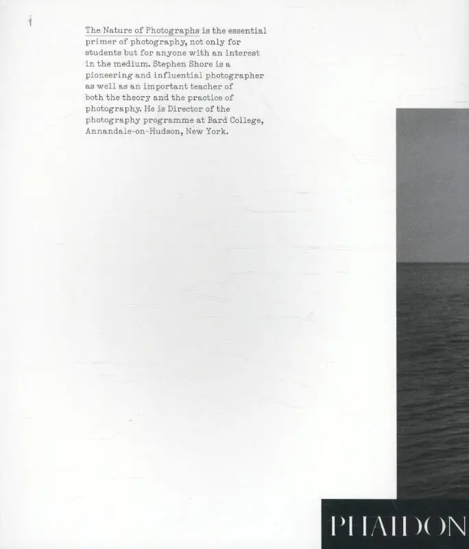 Rückseite: 9780714859040 | The Nature of Photographs | A Primer | Stephen Shore | Taschenbuch