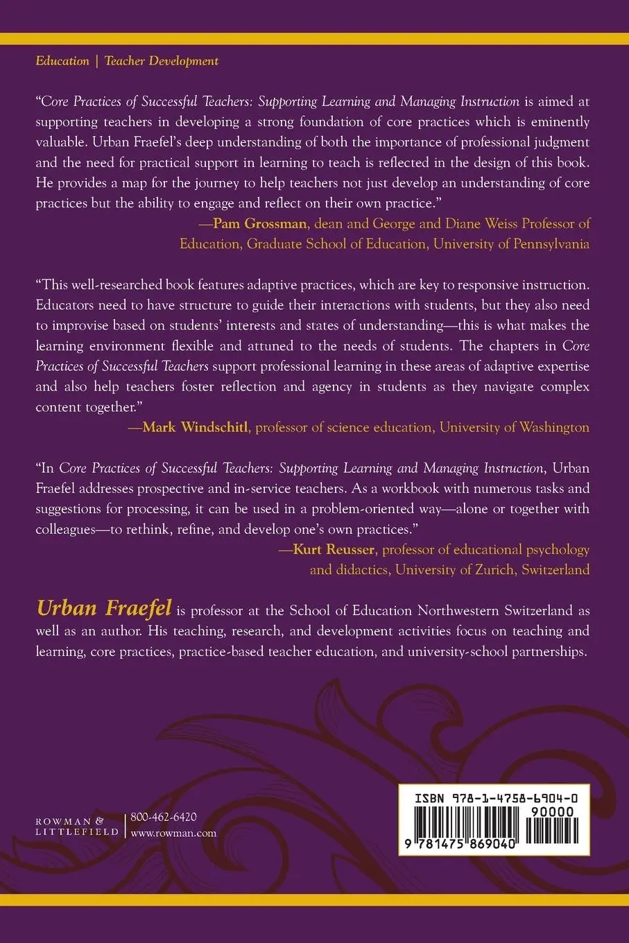 Rückseite: 9781475869040 | Core Practices of Successful Teachers | Urban Fraefel | Taschenbuch