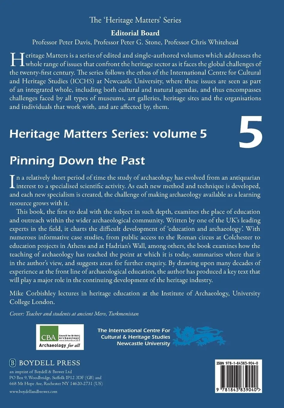Rückseite: 9781843839040 | Pinning Down the Past | Archaeology, Heritage, and Education Today