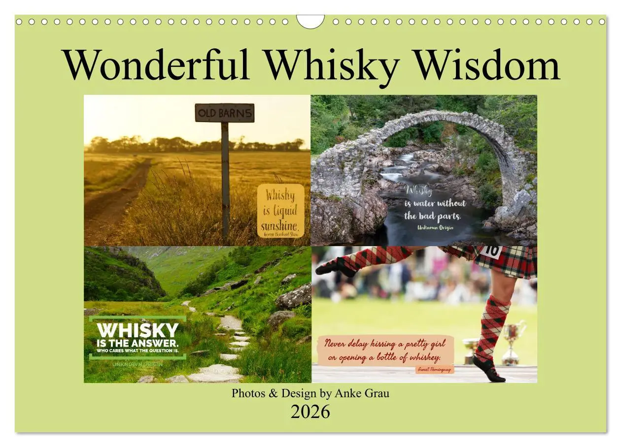 Cover: 9783516559040 | Wonderful Whisky Wisdom (Wall Calendar 2026 DIN A3 landscape),...