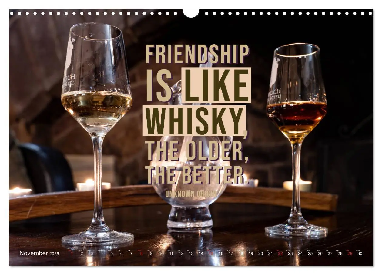 Bild: 9783516559040 | Wonderful Whisky Wisdom (Wall Calendar 2026 DIN A3 landscape),...