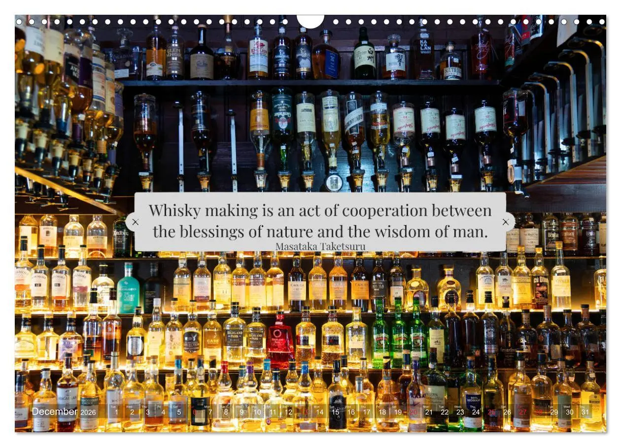 Bild: 9783516559040 | Wonderful Whisky Wisdom (Wall Calendar 2026 DIN A3 landscape),...