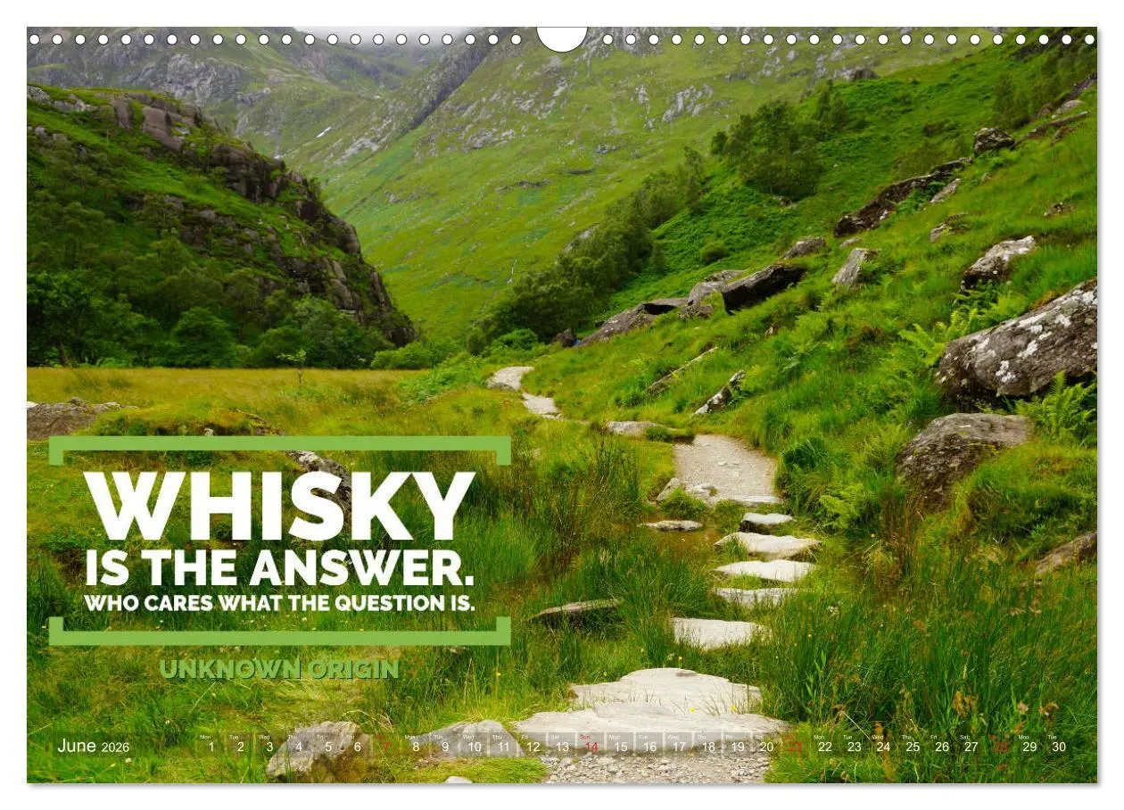 Bild: 9783516559040 | Wonderful Whisky Wisdom (Wall Calendar 2026 DIN A3 landscape),...