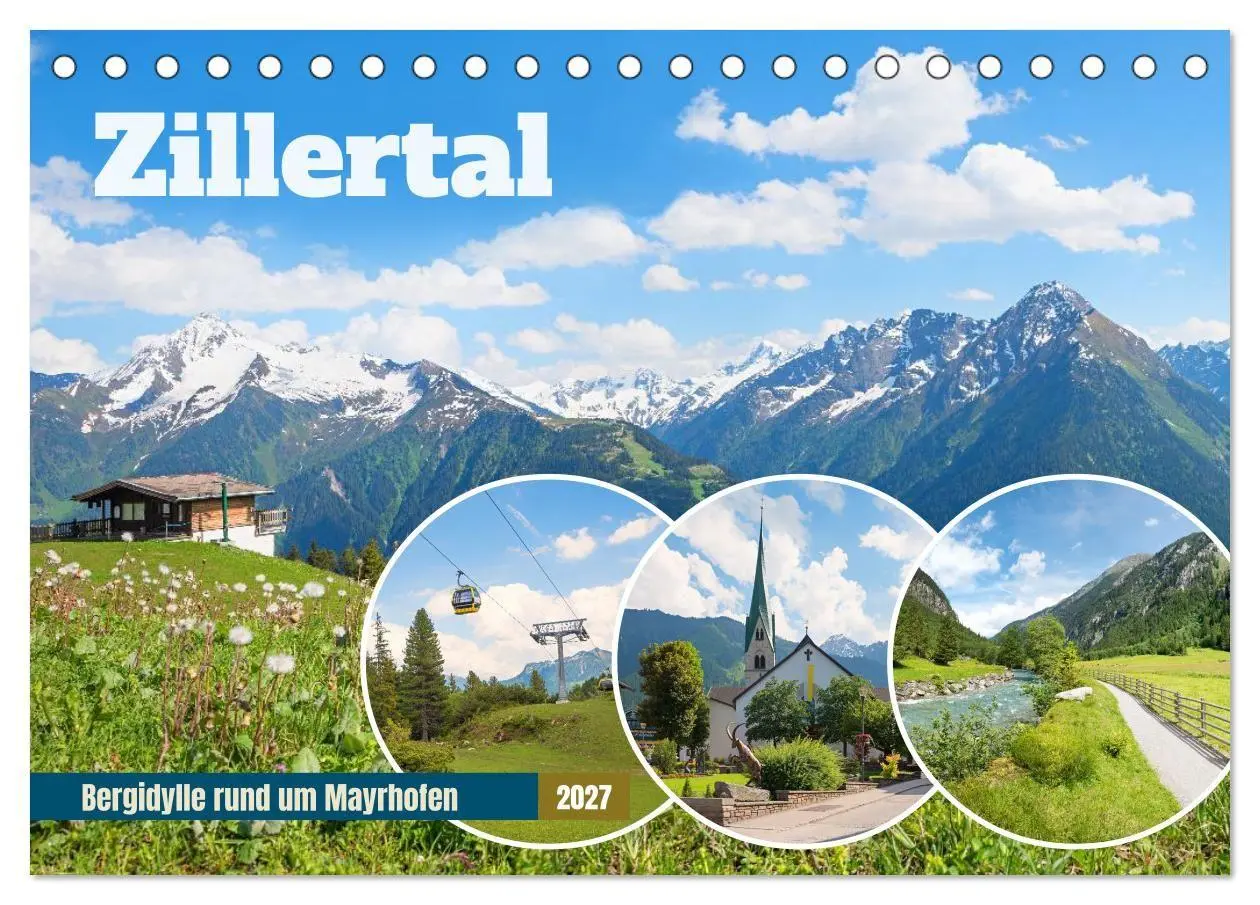 Cover: 9783516799040 | Zillertal - Bergidylle rund um Mayrhofen 2027 (Tischkalender 2027...