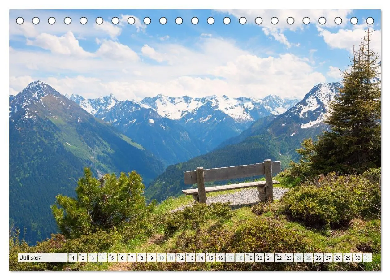 Bild: 9783516799040 | Zillertal - Bergidylle rund um Mayrhofen 2027 (Tischkalender 2027...