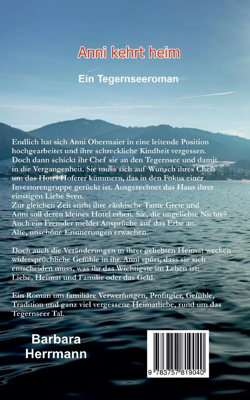 Rückseite: 9783757819040 | Anni kehrt heim | Ein Tegernseeroman | Barbara Herrmann | Taschenbuch
