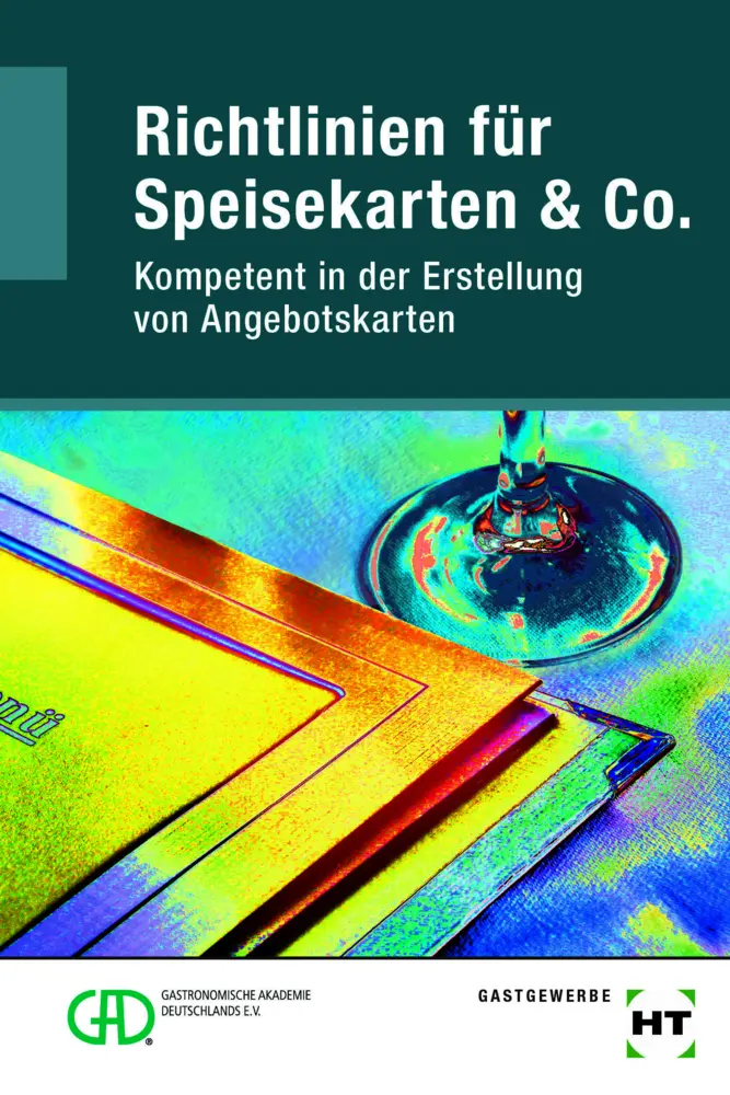 Cover: 9783805709040 | Richtlinien für Speisekarten &amp; Co. | Heinz-Peter Wefers | Broschüre