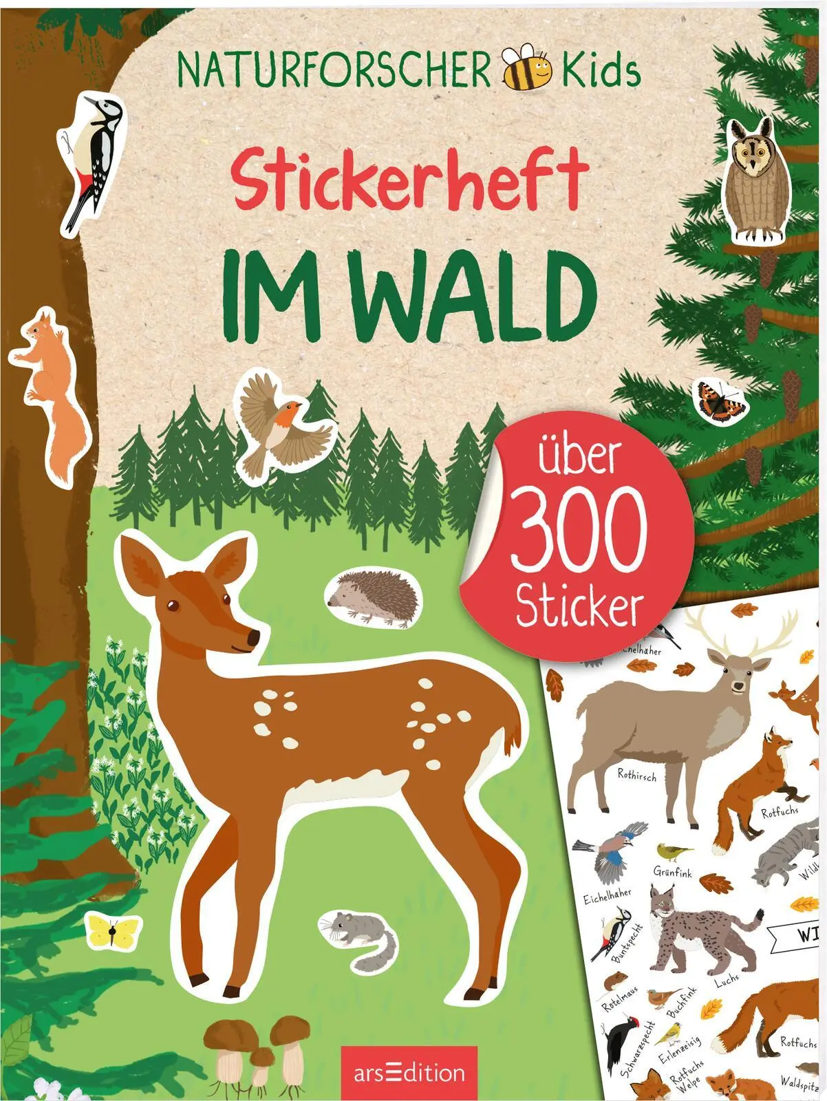 Cover: 9783845859040 | Naturforscher-Kids - Stickerheft Im Wald | Über 300 Sticker | 40 S.