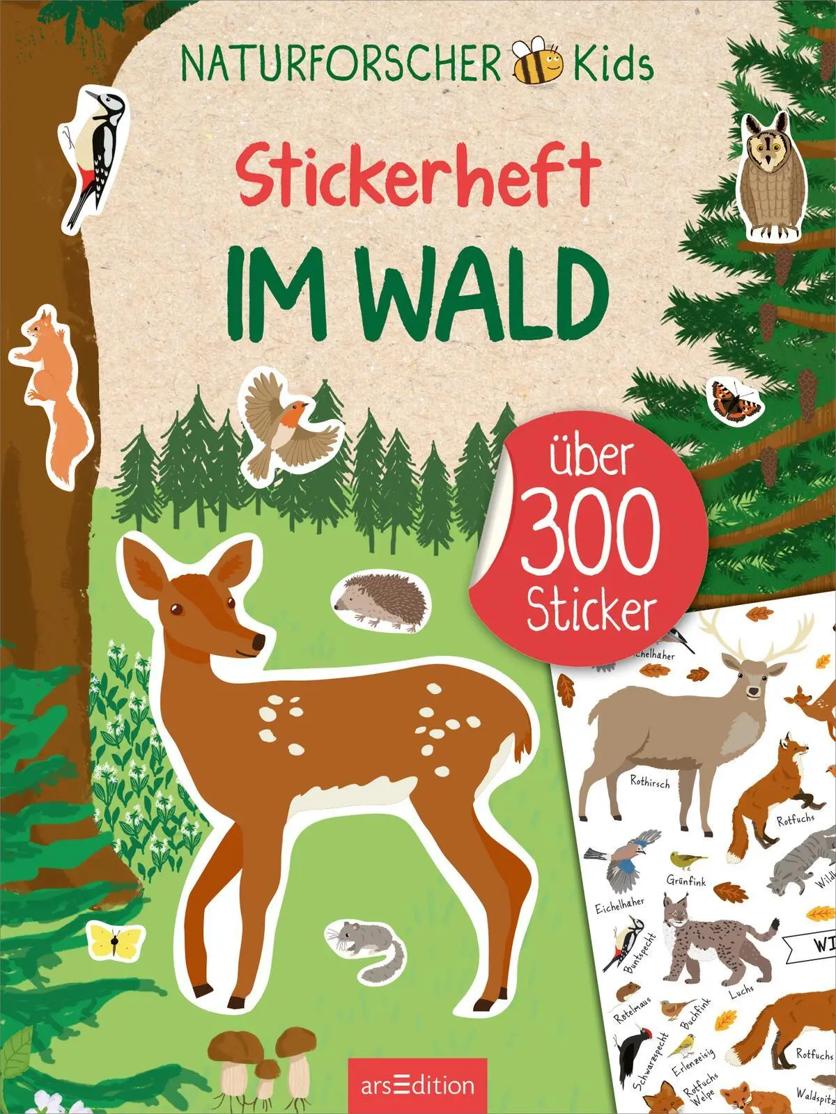 Bild: 9783845859040 | Naturforscher-Kids - Stickerheft Im Wald | Über 300 Sticker | 40 S.