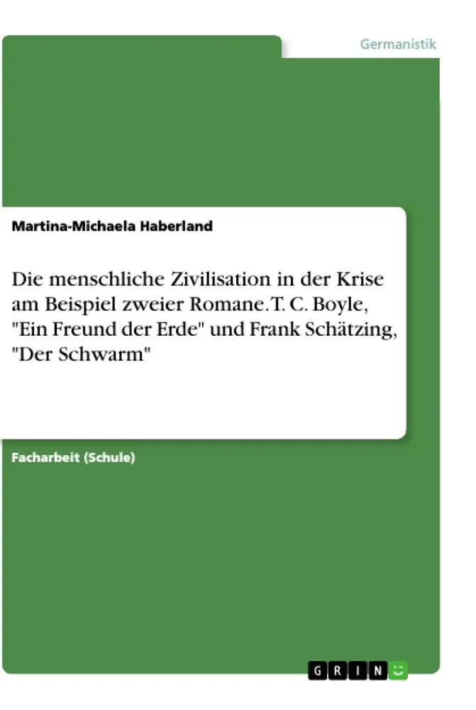 Cover: 9783668499140 | Die menschliche Zivilisation in der Krise am Beispiel zweier...