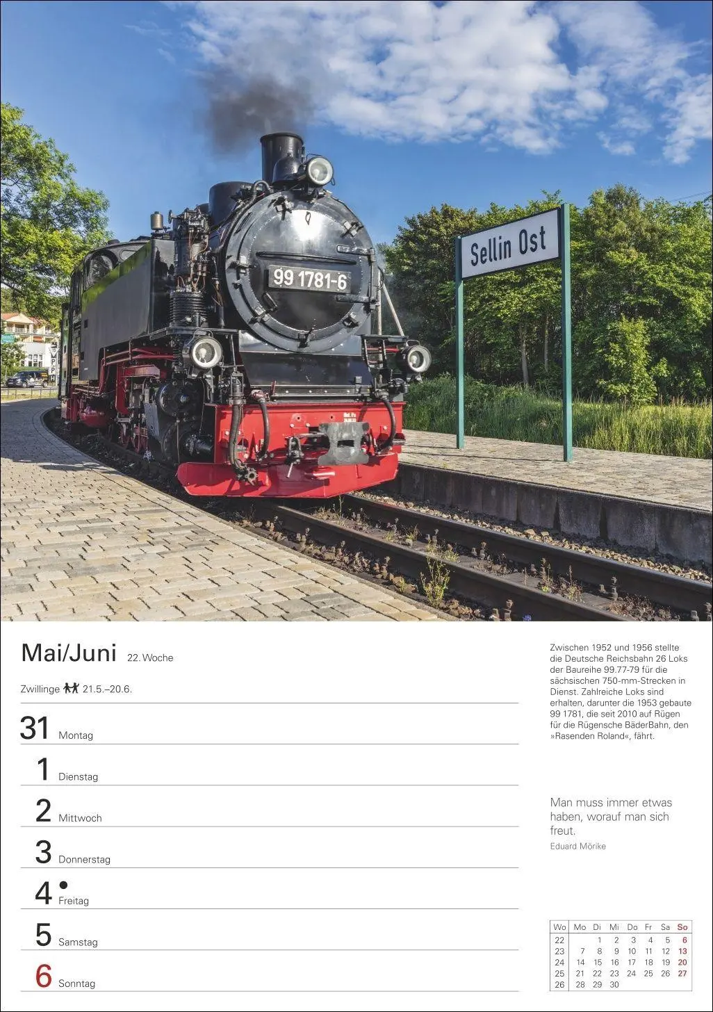 Bild: 9783840039140 | Eisenbahnen Wochenplaner 2027 - 53 faszinierende Fotografien | Schramm
