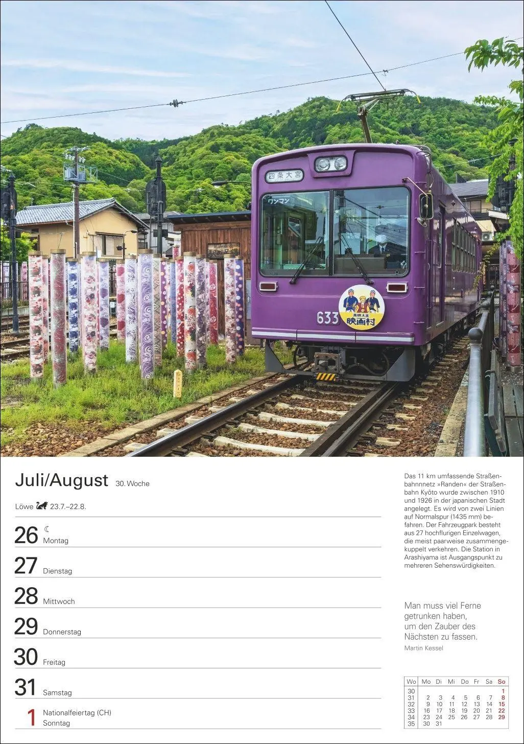 Bild: 9783840039140 | Eisenbahnen Wochenplaner 2027 - 53 faszinierende Fotografien | Schramm