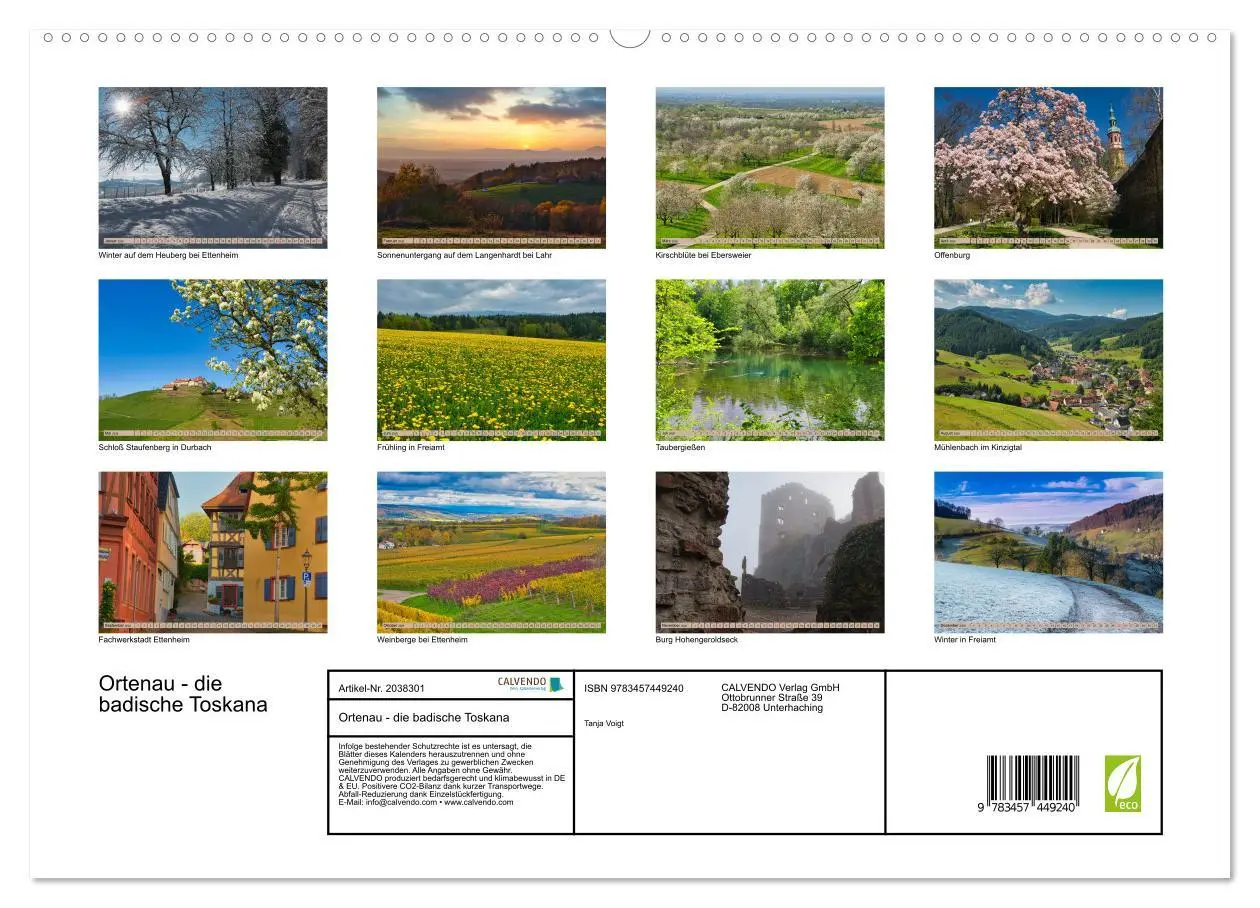 Bild: 9783457449240 | Ortenau - die badische Toskana (hochwertiger Premium Wandkalender...