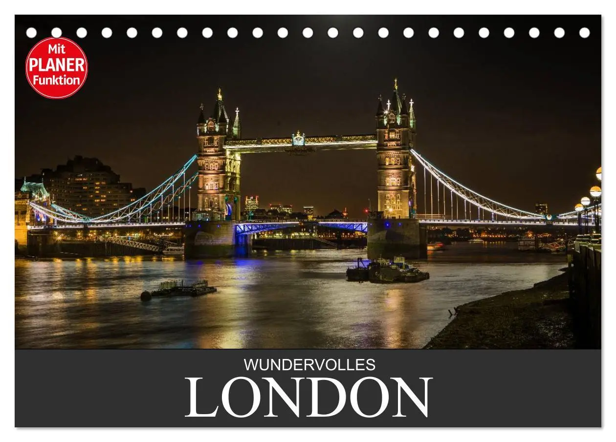 Cover: 9783457999240 | Wundervolles London (Tischkalender 2026 DIN A5 quer), CALVENDO...
