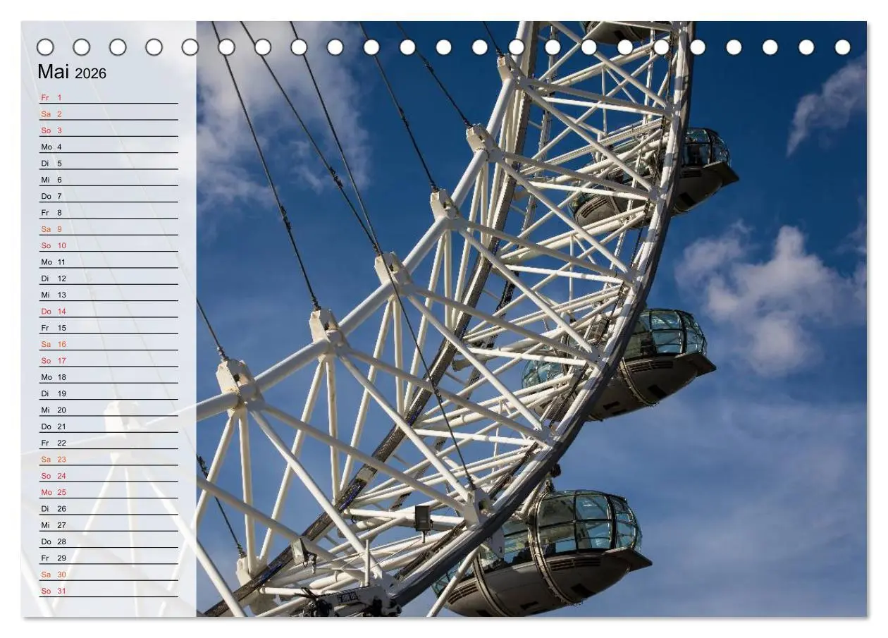 Bild: 9783457999240 | Wundervolles London (Tischkalender 2026 DIN A5 quer), CALVENDO...