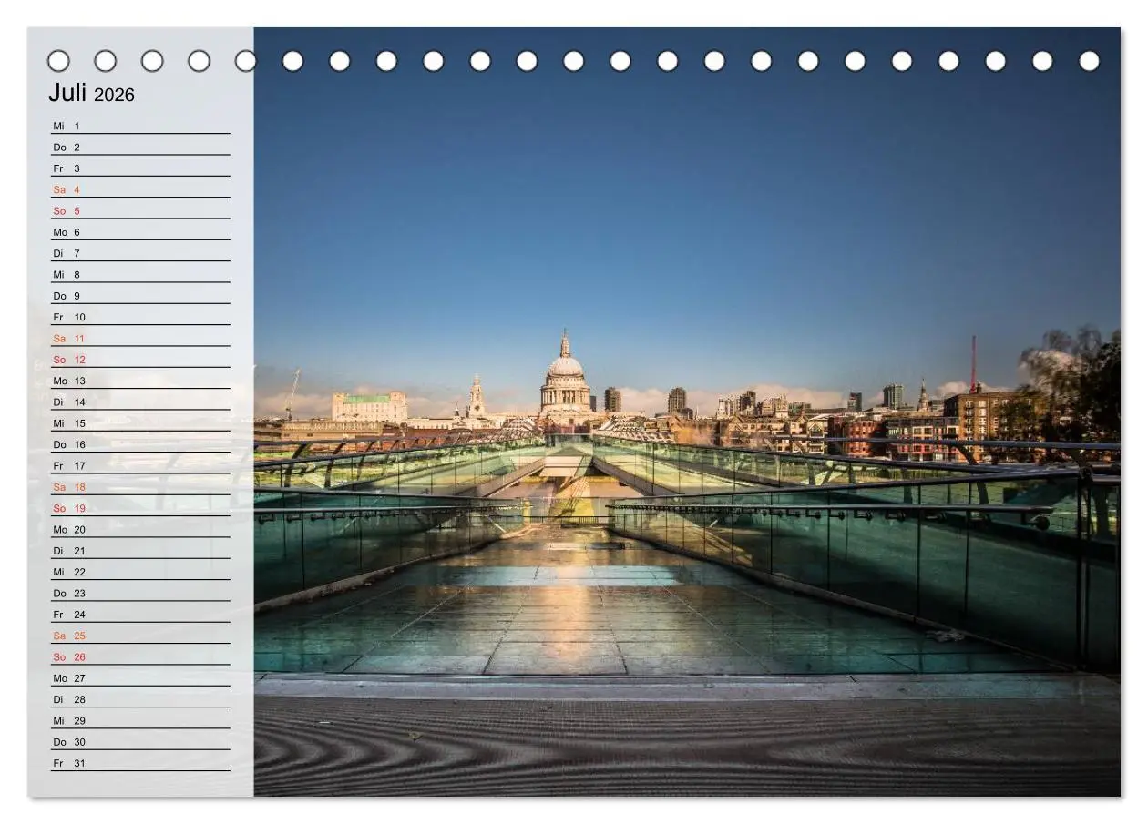 Bild: 9783457999240 | Wundervolles London (Tischkalender 2026 DIN A5 quer), CALVENDO...