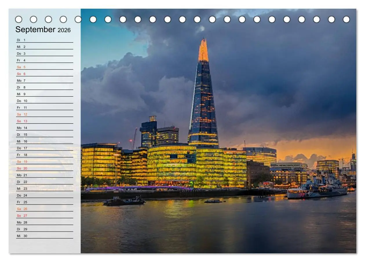 Bild: 9783457999240 | Wundervolles London (Tischkalender 2026 DIN A5 quer), CALVENDO...