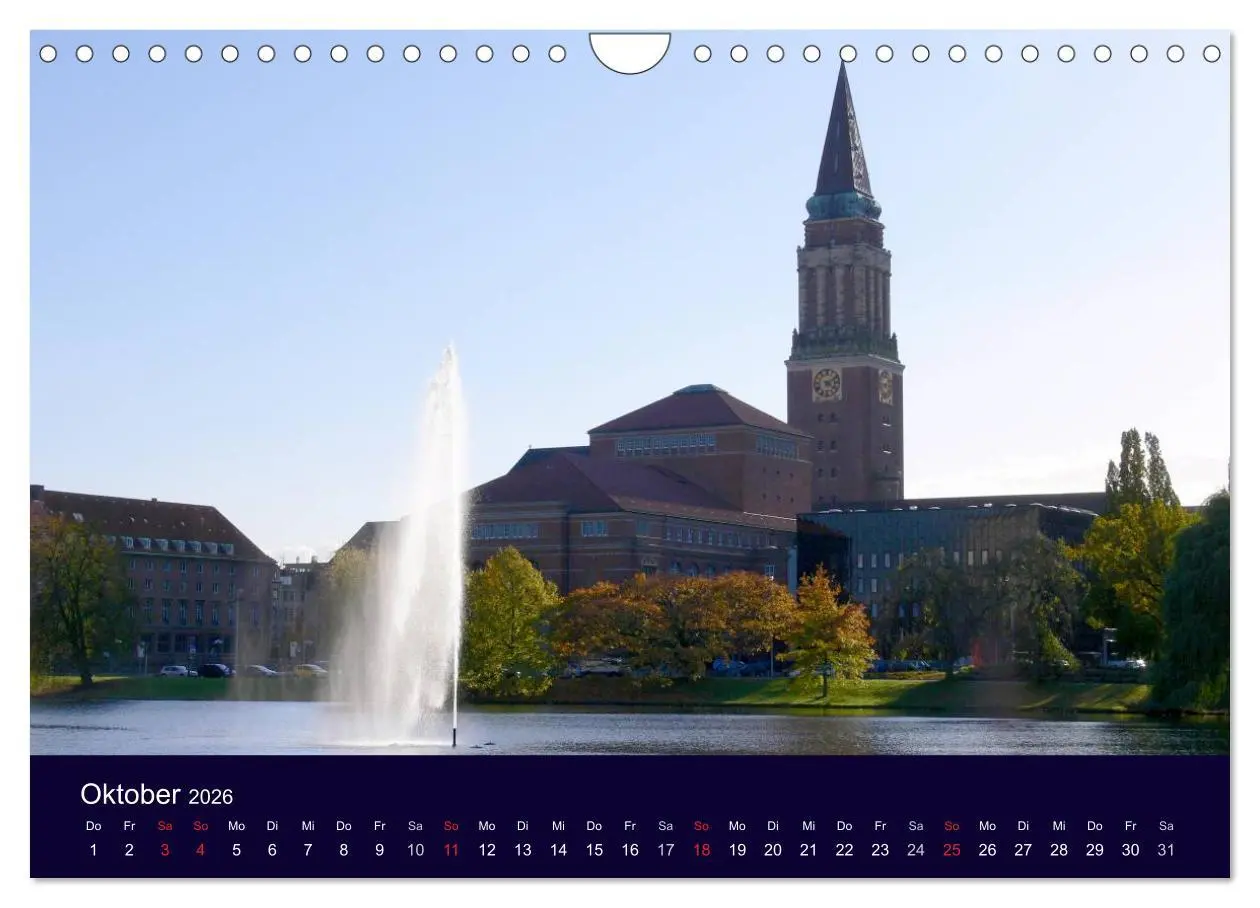 Bild: 9783516159240 | Rund um die Kieler Förde (Wandkalender 2026 DIN A4 quer), CALVENDO...