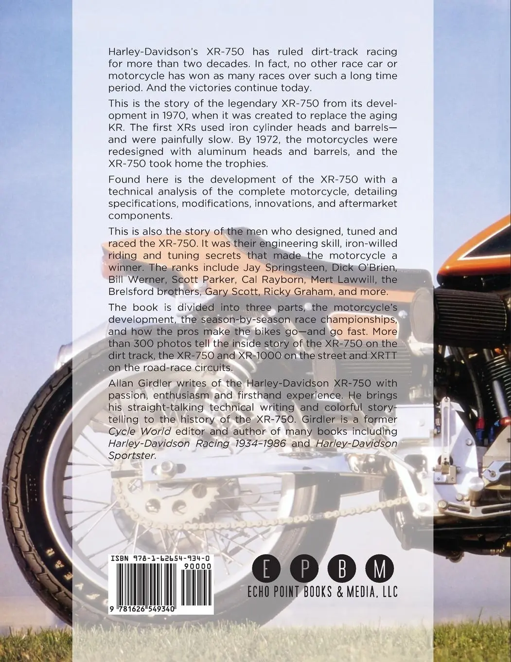 Rückseite: 9781626549340 | Harley-Davidson XR-750 | Allan Girdler | Taschenbuch | Englisch | 2014
