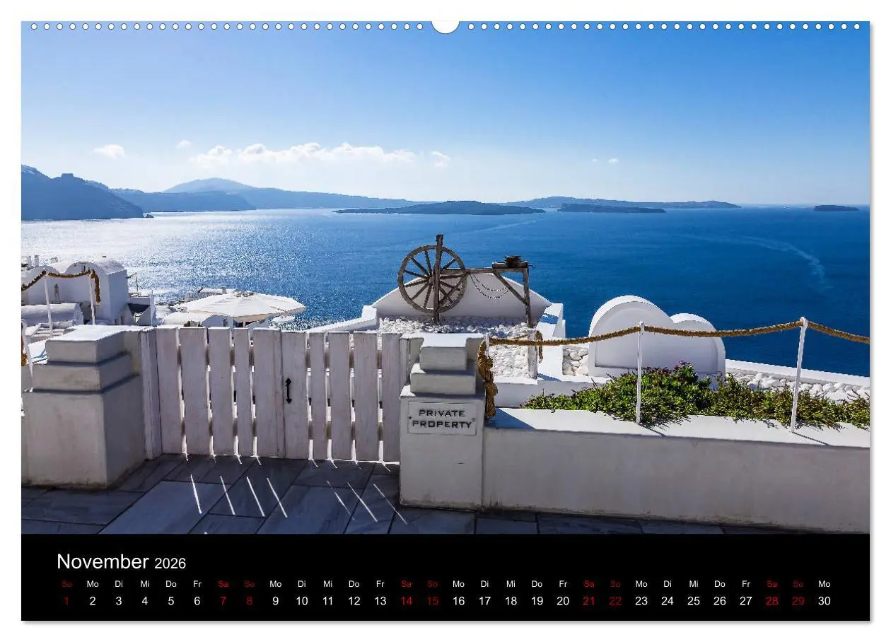 Bild: 9783457749340 | Santorini - Königin der Kykladen (hochwertiger Premium Wandkalender...