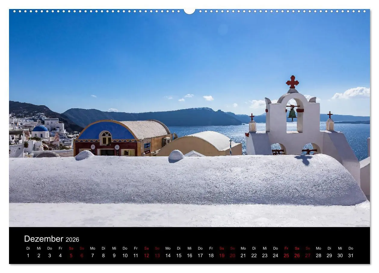 Bild: 9783457749340 | Santorini - Königin der Kykladen (hochwertiger Premium Wandkalender...