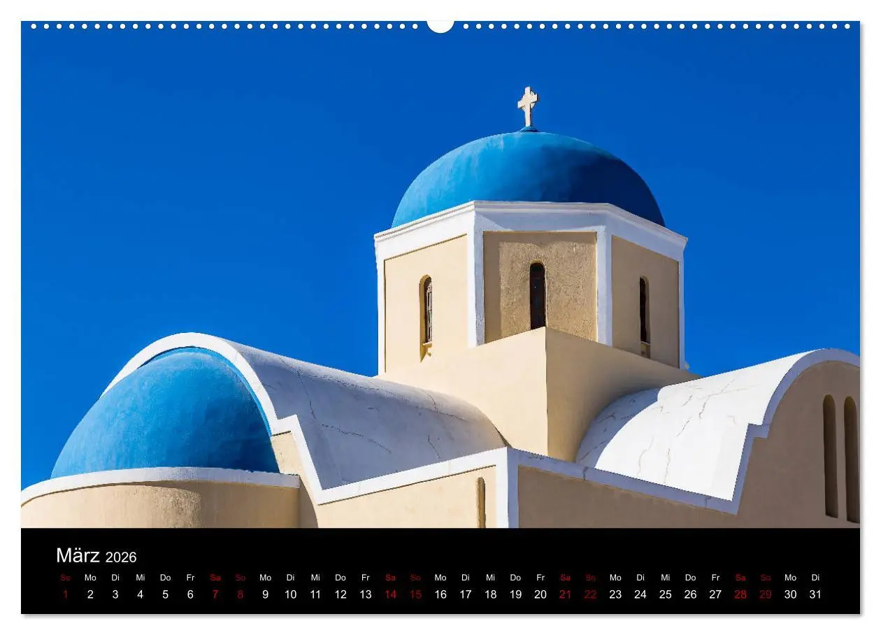Bild: 9783457749340 | Santorini - Königin der Kykladen (hochwertiger Premium Wandkalender...