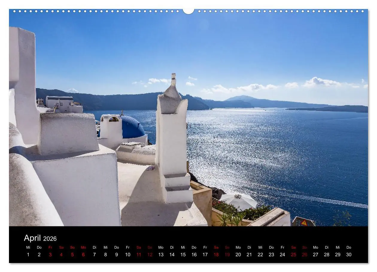 Bild: 9783457749340 | Santorini - Königin der Kykladen (hochwertiger Premium Wandkalender...