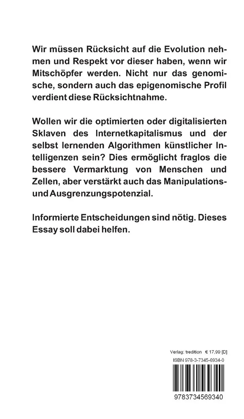 Rückseite: 9783734569340 | Die Dämonen des Anthropozän | Ulrich Kübler | Buch | 52 S. | Deutsch
