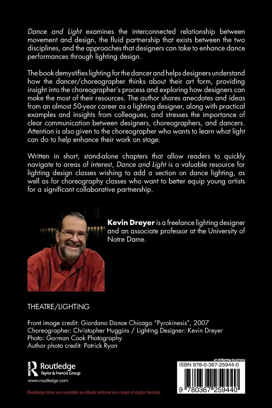 Rückseite: 9780367259440 | Dance and Light | Kevin Dreyer | Taschenbuch | Englisch | 2019