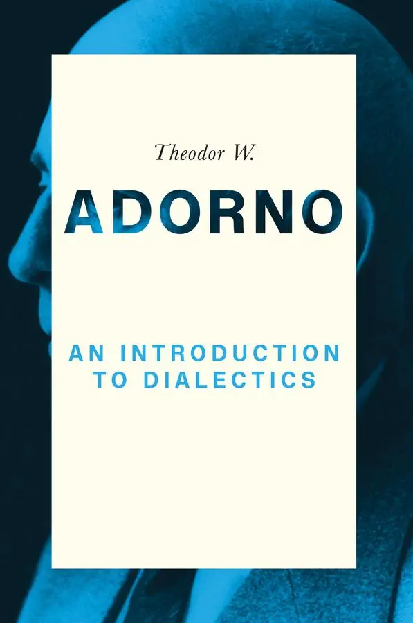 Cover: 9780745679440 | An Introduction to Dialectics (1958) | Theodor W Adorno | Taschenbuch