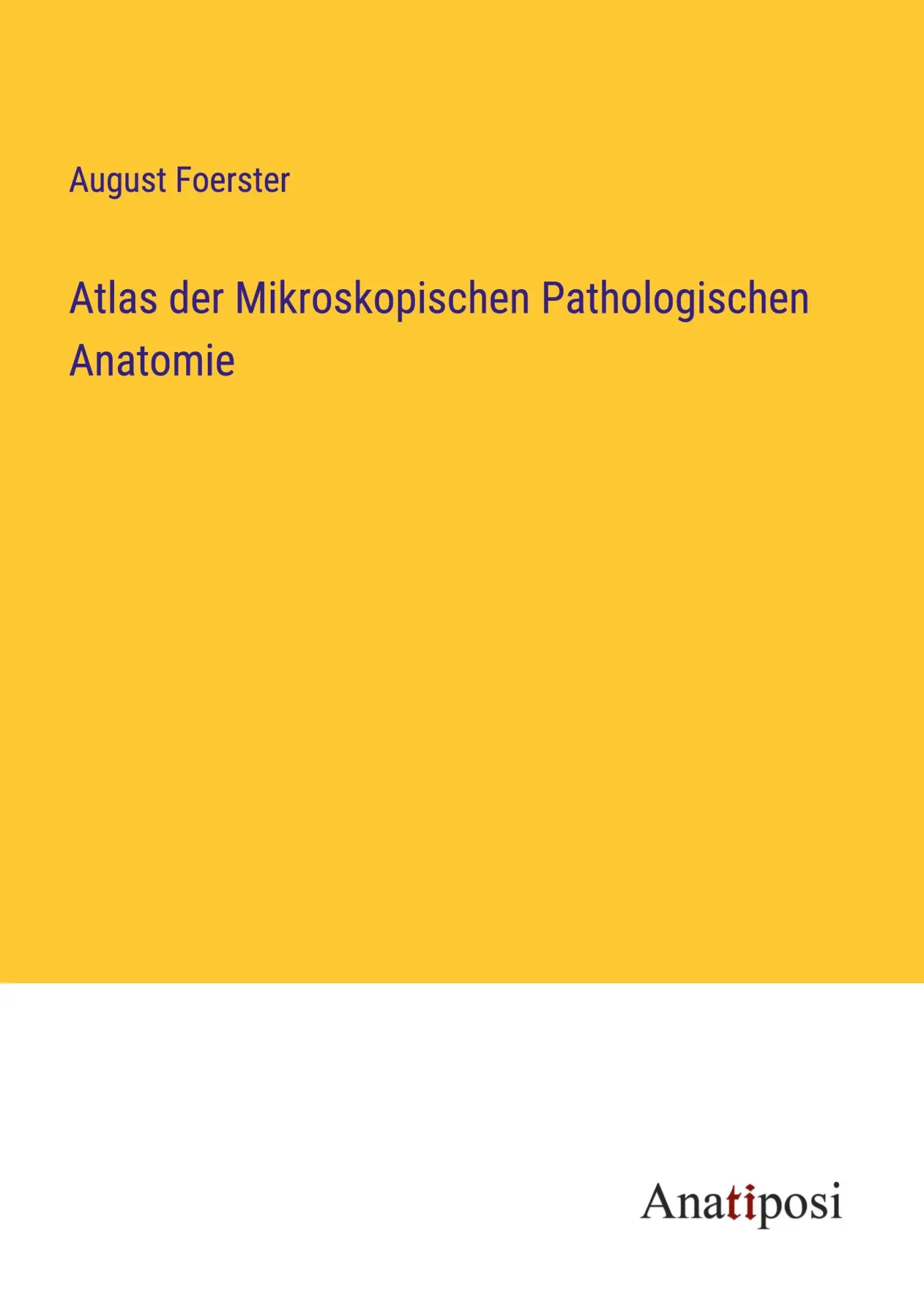 Atlas der Mikroskopischen Pathologischen Anatomie