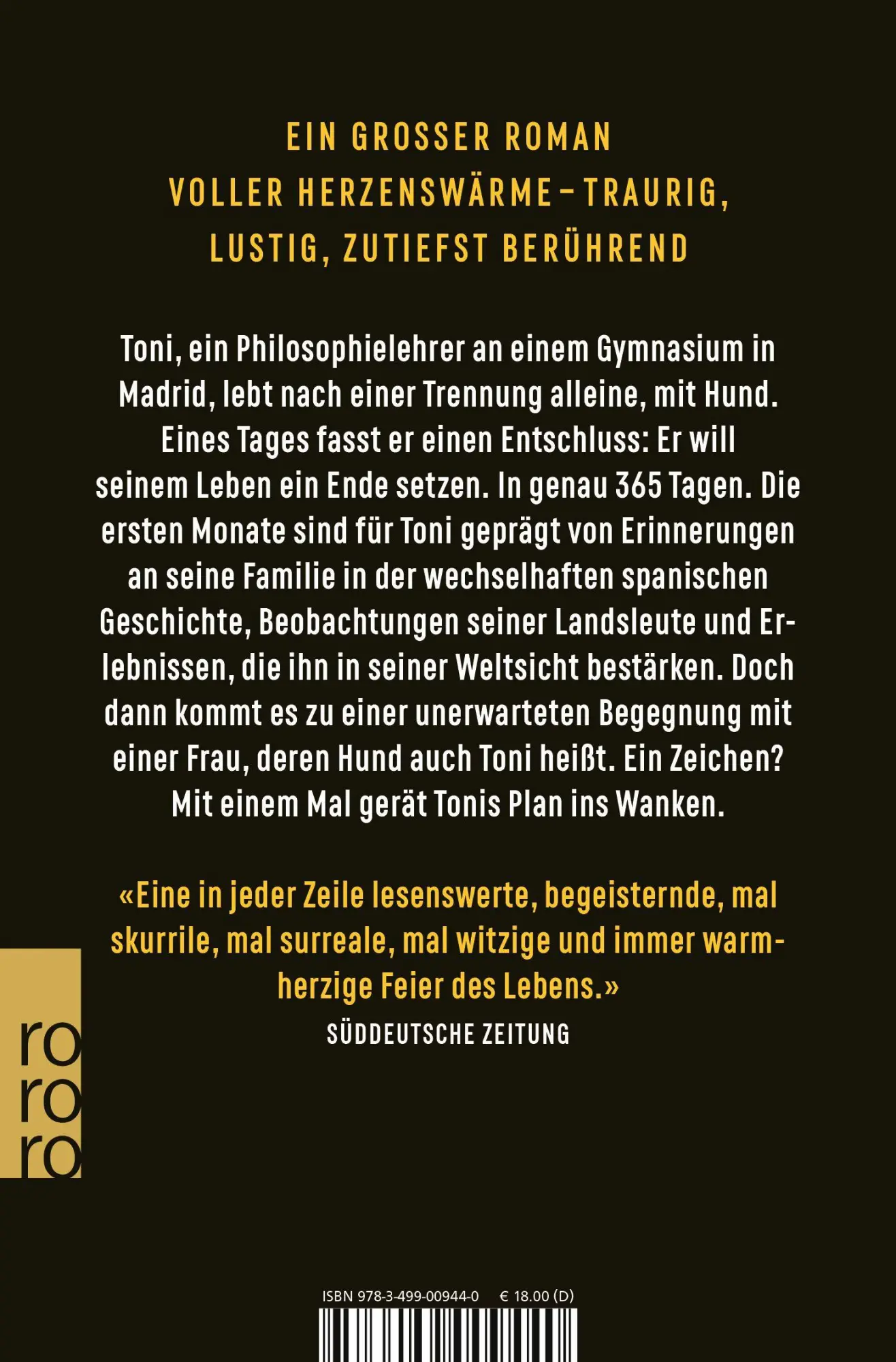 Rückseite: 9783499009440 | Die Mauersegler | Fernando Aramburu | Taschenbuch | 832 S. | Deutsch