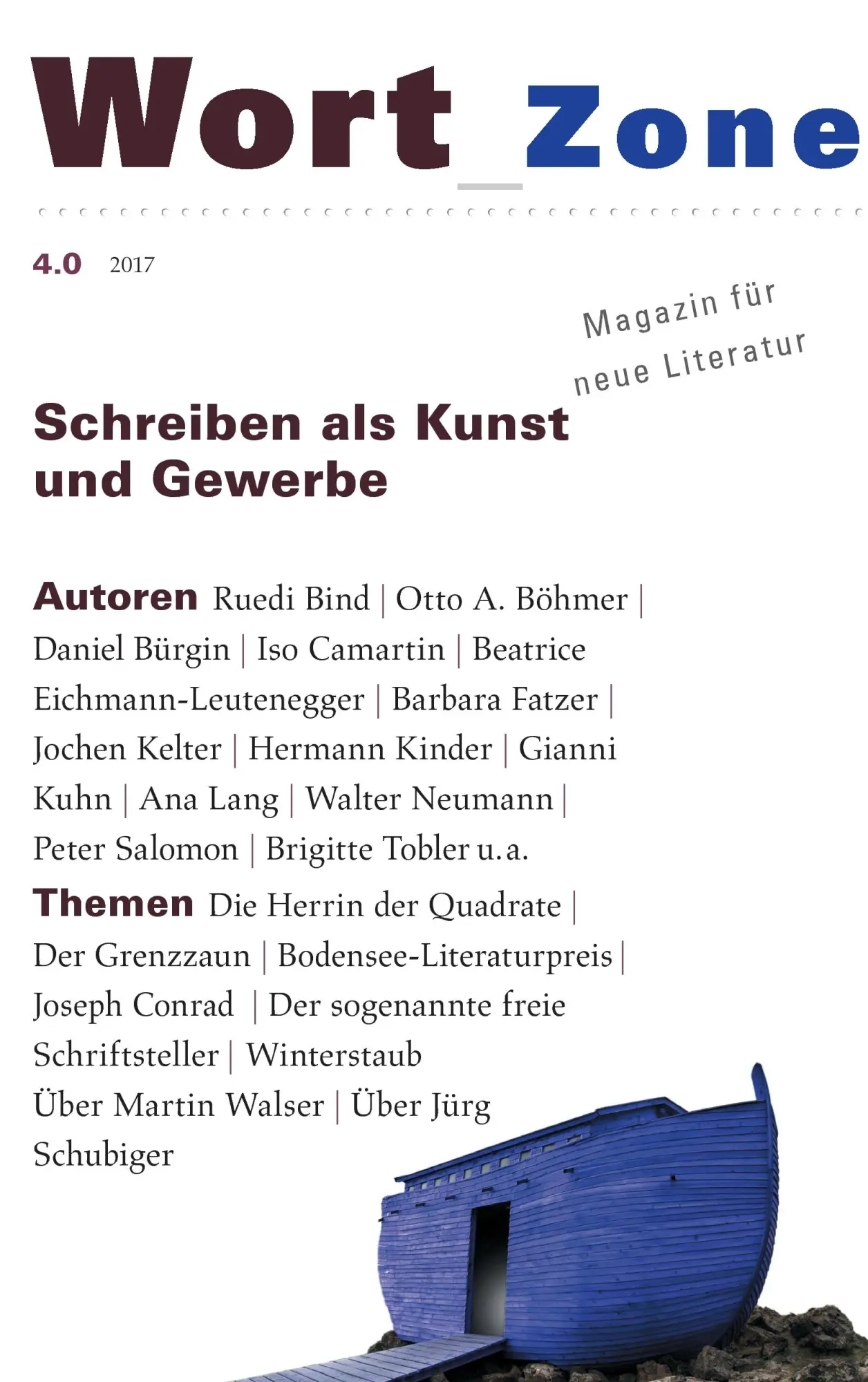 Wort_Zone 4.0: Magazin für neue Literatur