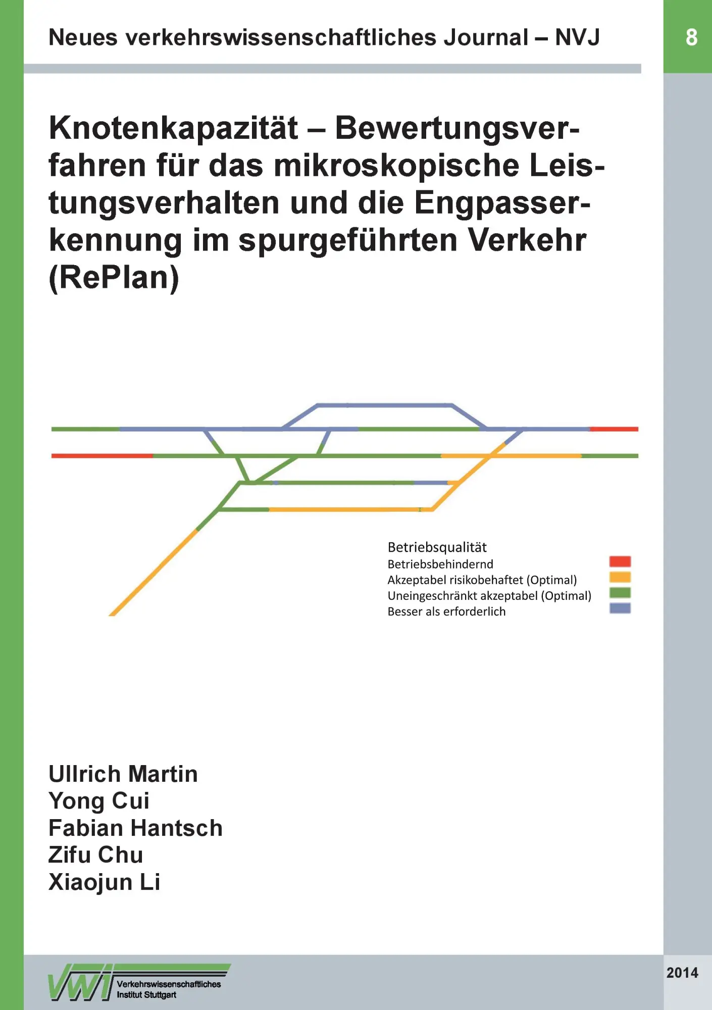 Cover: 9783839119440 | Neues verkehrswissenschaftliches Journal NVJ - Ausgabe 8 | Taschenbuch